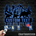 thumbnail image 4 of Craftnamesign Custom Bear Family Metal Key Holder, Mountain Bear Decor, Metal Coat Rack, 4 of 5