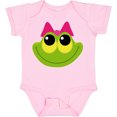 thumbnail image 3 of Inktastic Frog Face girl Girls Baby Bodysuit, 3 of 5