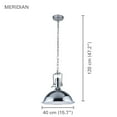 thumbnail image 2 of Xtricity - Pendant Light, 15.7 '' Length, From the Meridian Collection, Silver, 2 of 3