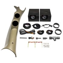 MaxTow Match Dual Pillar Gauge Package for the 2003-2009 Dodge Ram 3rd Gen Cummins w/ 60 PSI Boost & Transmission Temp Gauges