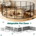 thumbnail image 3 of HaiCube Dog Playpen for Large Dogs, 40" 16 Panels Heavy Duty Metal Pet Playpen with Door, Foldable Indoor Outdoor Puppy Exercise Pen Fence, 3 of 8