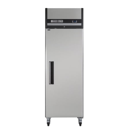 Maxx Cold Single Door Reach-in Freezer, Top Mount, 25.2"W, 19 cu. ft. Storage Capacity, in Stainless Steel (MXCF-19FDHC)