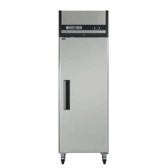 Maxx Cold Single Door Reach-in Freezer, Top Mount, 25.2"W, 19 cu. ft. Storage Capacity, in Stainless Steel (MXCF-19FDHC)