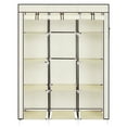 thumbnail image 2 of O'Force Portable Closet Storage Organizer Wardrobe Clothes Rack 10 Shelves Non Woven Fabric Cover Steel Tube Plastic Connector Zippered Dustproof Water Proof 67”, 2 of 11