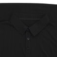 thumbnail image 5 of SeCaotees Men Long Sleeve Henley Polo Shirts Button Placket Striped Cuff Detail Muscle Fit Soft Knit For Leisure And Weekend Outing Tops Black,XL, 5 of 6