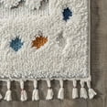 thumbnail image 5 of nuLOOM Jocelyn Tribal Shag Tasseled Area Rug, 8', White, 5 of 9