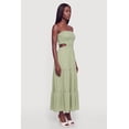 thumbnail image 2 of Women's Smocked Cutout Strapless Tiered Maxi Dress, 2 of 3