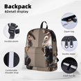 Uemuo Funny Horse Faces Expressions Pattern Backpack for Work and