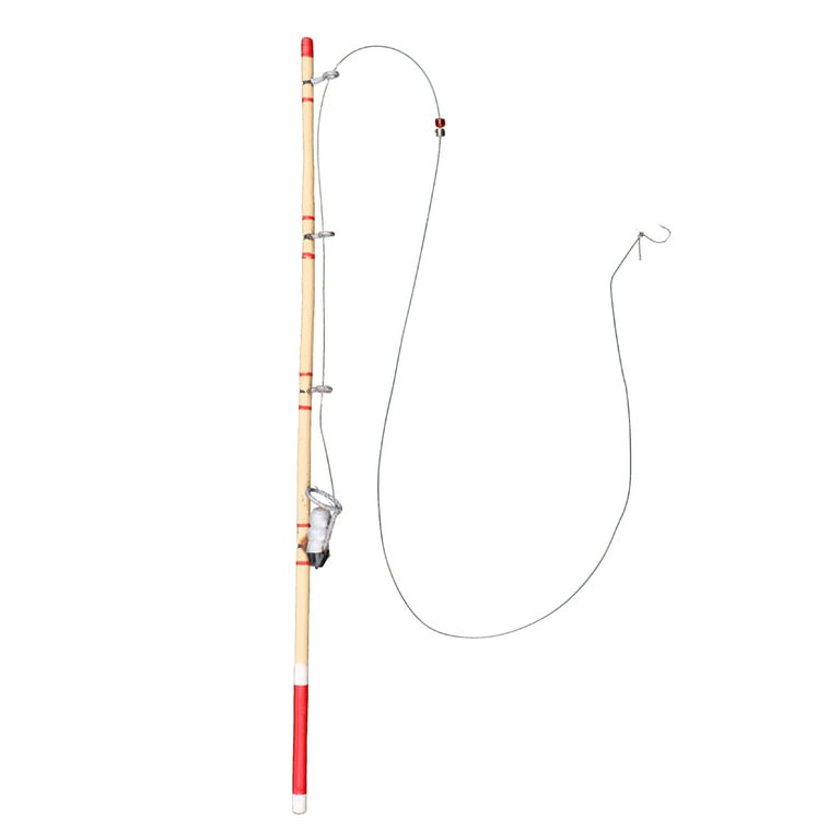 1/12 Dollhouse Miniature Fishing Rod Fishing Pole Decor 