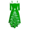 thumbnail image 5 of Women Christmas Outfit Elegant Holiday Party Dress For Festive Dinner Evening Gala Celebration Comfortable Flowy Design Green 2XL, 5 of 5
