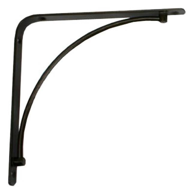 200M BLK 6 6 in. Black Steel Shelf Bracket