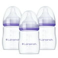 thumbnail image 4 of Lansinoh Anti-Colic Baby Bottle for Breastfeeding Baby, Baby Formula Feeding, 5oz, 3pk, Slow Flow Nipples, Size S, 4 of 15