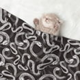 thumbnail image 2 of Yiaed Hand Drawn Snake Print Dog Blankets-Cat Blanket Washable for Couch Protection,Puppy Blanket, Soft Plush Reversible Throw Furniture Protector-Large, 2 of 8