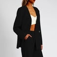 thumbnail image 5 of Timegard Blazer Jackets for Women Open Front Long Sleeve Button Work Office Casual Suit Jacket with Pockets, 5 of 5