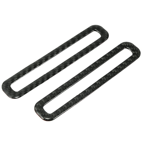 Unique Bargains 2pcs Carbon Fiber Side Air Outlet Sticker Trim Accessories for Ford for Mustang 2015 2016 2017 2018 2019 2020 Black