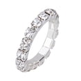 thumbnail image 3 of Anillo para el del pie con diamantes de imitación de cristal elástico de 1/2/3 filas, joyería nupcial para bodas y playa, 3 of 8