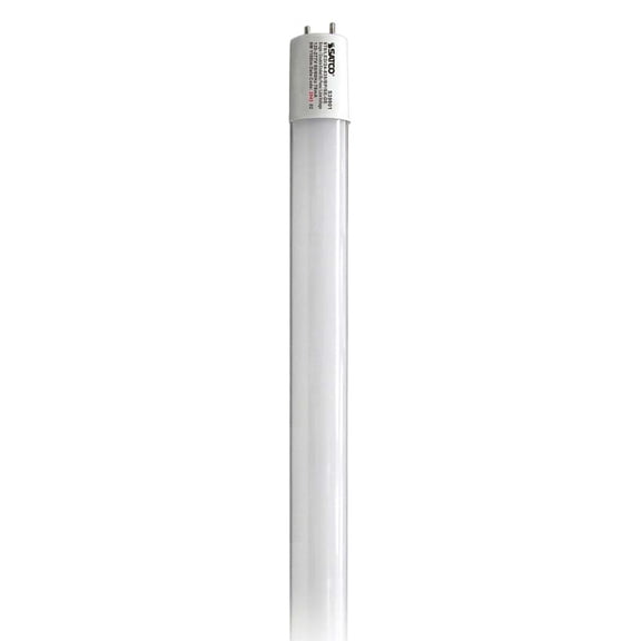 Satco 9W 2Ft T8 LED Tube 3500K 1100LM G13 Base Ballast Bypass