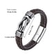 thumbnail image 3 of Fiudx Pulsera de Estilo Étnico, Acero de Titanio Tejido a Mano, Hebilla Magnética de Acero Inoxidable, Diseño Moderno para Hombre, Regalo Inspirador para Hijo, Nieto o Esposo, Ideal para Ocasiones Es, 3 of 7