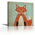 thumbnail image 1 of Fox - Contemporary Fine Art Giclee on Canvas Gallery Wrap - wall d?cor - Art painting - 18 x 18 Inch - Ready to Hang, 1 of 2