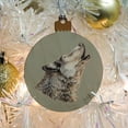 thumbnail image 5 of Wolf Howling Wood Christmas Tree Holiday Ornament, 5 of 7