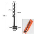 thumbnail image 2 of Four-Blade Woodworking Auger Bit Extended Hand Drill For Outdoor Activities 19-230Mm, 2 of 10