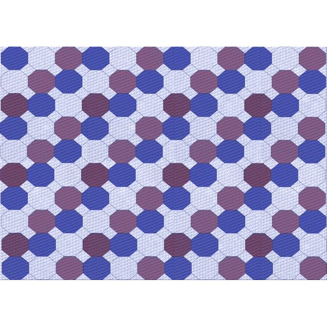 Ahgly Company Machine Washable Indoor Rectangle Transitional Purple Amethyst Purple Area Rugs, 5' x 8'
