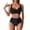 Black, variant on Bikini Top for Women – Separate Solid Swimsuit, Soft Chest Pads, No Underwire, Simple and Sexy for Summer Pool Days,Dark Blue S