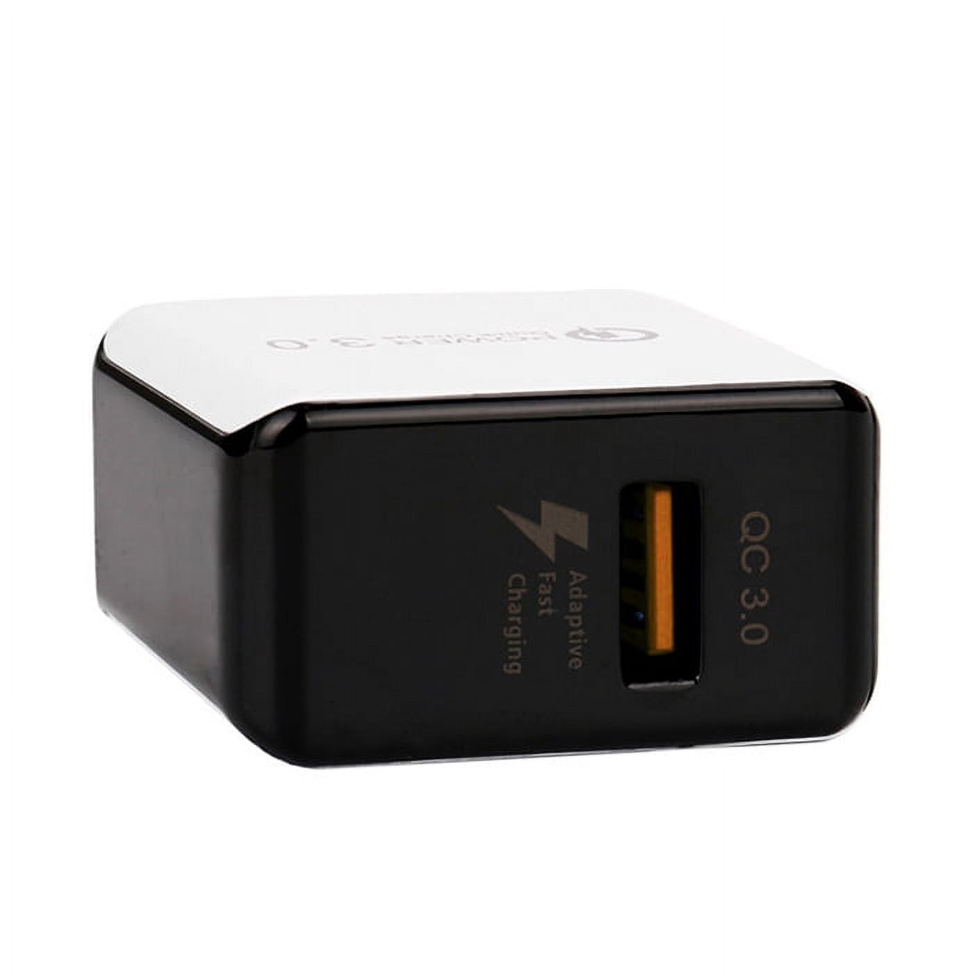 10-Pack FREEDOMTECH 3.0 Quick Charge Certified 18W Fast Rapid USB Wall Charger Adapter For Apple iPhone X iPhone 8 Plus Samsung Galaxy S8 S9+ Plus Note 9 Note 8 Galaxy S7 Edge LG G7 Google Pixel 2 XL