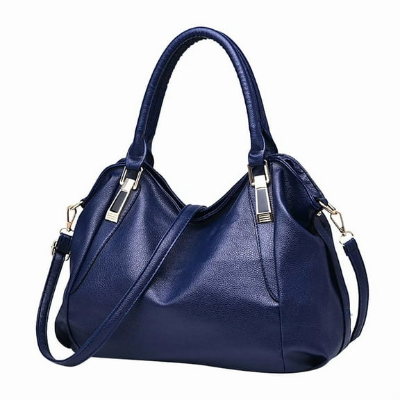GASTROPOD Women's Medium Leather Tote Shoulder Bags, Dark Blue