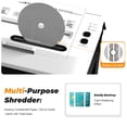 thumbnail image 5 of QUIETLEMON  150-Sheet Heavy Duty Paper Shredder for Home Office, Auto Feed Micro Cut Document Shredder, 5.3Gal Bin, P5 Security, Shreds Paper, Credit Card, CDs, Clips & Staples, 5 of 10