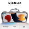 thumbnail image 5 of ELEHOLD Case for iPhone 13 Pro,Wave Frame TPU Magnetic Mirror Case with Strap,Purple, 5 of 12