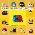 thumbnail image 3 of Para Realme Buds Air 5 Pro Funda Anti-Caída Serie De Dibujos Animados De Auriculares Suave, 3 of 4