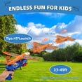 thumbnail image 5 of 3 Pack Airplane Launcher Toys, Foam Glider Airplane with LED Light & Dinosaur Stickers, Catapult Plane Toy for Boys, Outdoor Flying Toys Gifts for 3-12 Years Old Kids, 5 of 8