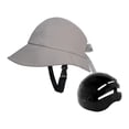 thumbnail image 3 of Sombrero de pescador para hombre y mujer, gorra de pesca, visera para el sol, correa ajustable para la barbilla, sombrero para el sol Gris con concha, 3 of 9