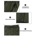 thumbnail image 4 of Mapamyumco Men's Rain Pants Packable Waterproof Hiking Pants Windproof Breathable Outdoor Rain Over Pants Rifle Green S, 4 of 7