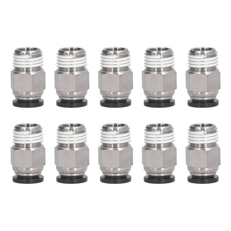 

Trachea Connector Service Life Sealing Labor Saving Not Easy To Leak Quick Pneumatic Connector Easy To Install For Automation Equipment 10-02