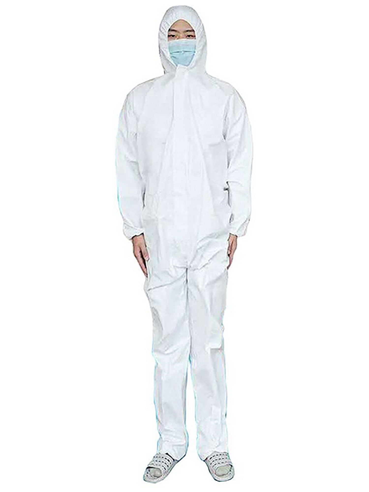 1PC HAZMAT SUIT ANTI-VIRUS PROTECTION CLOTHING COVERALL DISPOSABLE WASHABLE 