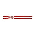 thumbnail image 1 of 2 Pieces Car Sticker Decoration Exterior Racing Personalized Automotive Decal Automobile Decorative Moulding Trim Adhesive Removable Vehicle Red, 1 of 6