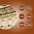 thumbnail image 5 of Gourmet's Choice Under Cabinet Stemware Rack, Metal Organizer with High-Quality Material, Easy to Install, Compact and Elegant Design, Suitable for Various Glass Sizes, Durable, 5 of 5