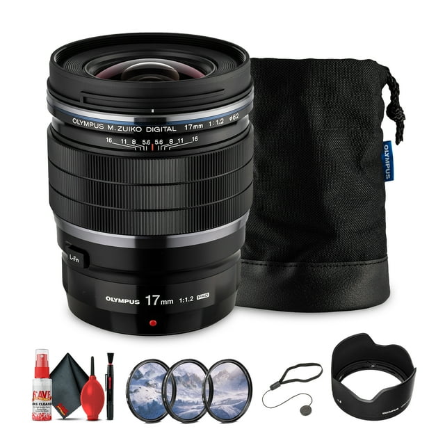 Olympus M.Zuiko Numérique ED 17mm f/1.2 PRO Ensemble d'Objectifs