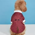 thumbnail image 6 of Harikaji Small Dog Tuxedo Suit with Bow, Dog Wedding Formal Suit with Leash Hole, Dog Festival Costume Coat Prince Gentleman Clothes for Small Medium DogsRed M:Chest Girth 15.7",Weight 6-8LB, 6 of 7