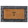 thumbnail image 1 of Home & More 10002SILVT Prestige Silver Monogram Doormat (Letter T), 1 of 1
