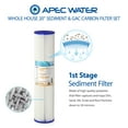 thumbnail image 3 of APEC 20 in. Whole House Sediment and Carbon Replacement Water Filter Set (FILTER-SET-CB2-20BB), 3 of 5