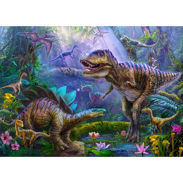 Taladro Pintura Diamante (DF3645) 5D DIY Dinosaurio Completo Punto de Cruz Kits de Mosaico (W630) 20X30cm Hugtrwg Para estrenar