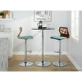thumbnail image 3 of Folia Adjustable Bar Stool, Chrome Bar Stools, Bar Chairs, Swivel Bar Stools, Bar Stools Set of 2, 3 of 6