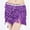 Purple, variant on Bohemian Waist Scarf With Sequins Fringe Belly Dance Wrap Skirt For Performance And Party Wear