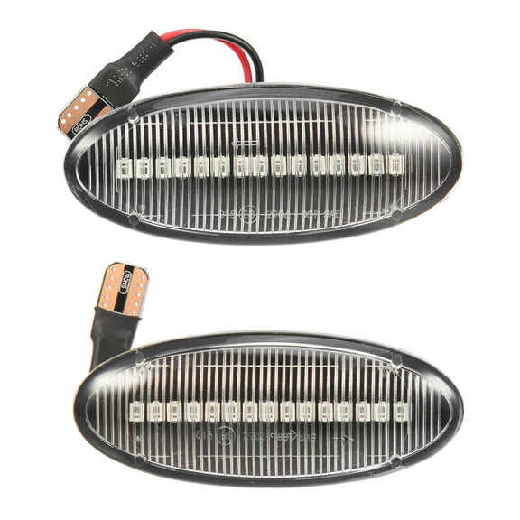 Unique Bargains 1 Pair Side Marker Lights Turn Signal Light Assembly 26160-8990A for Nissan Cube 2009-2014 Clear Lens
