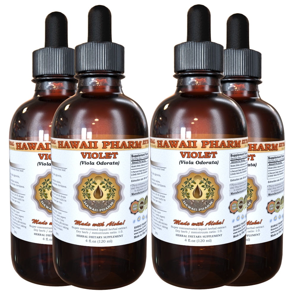 Violet (Viola Odorata) Tincture, Organic Dried Leaf Liquid Extract