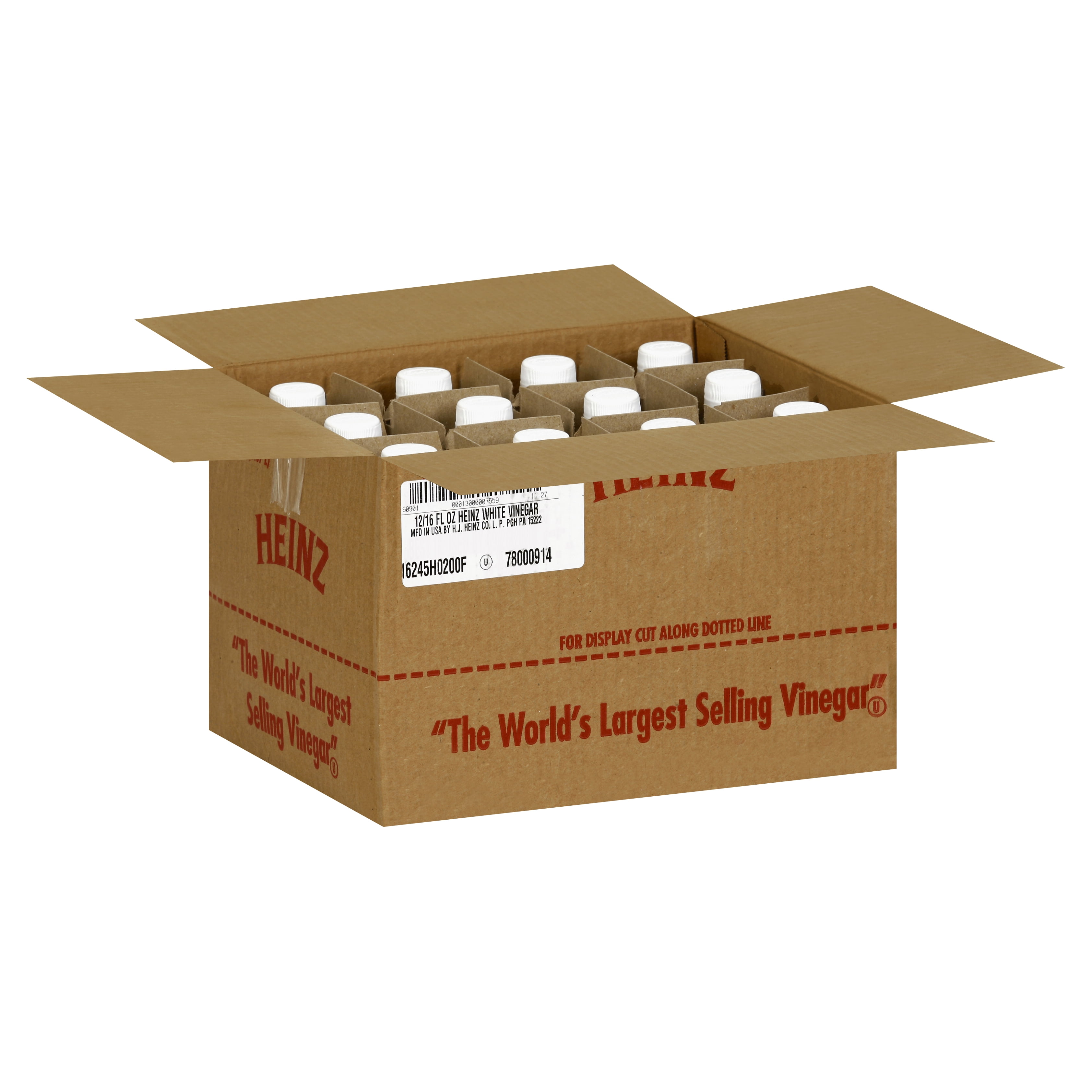 (Price/Case)Heinz 00013000007559 Vinegar White 5% 12-16 Fluid Ounce