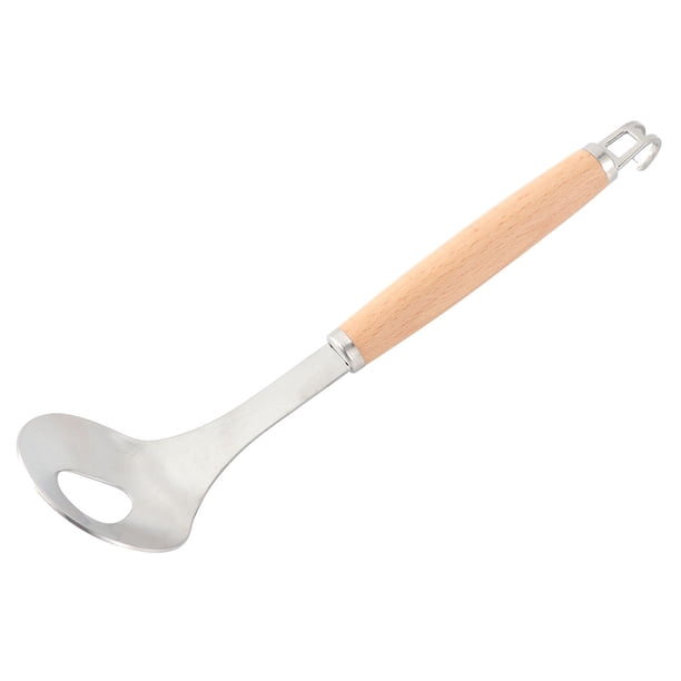 Cuchara para hacer albóndigas, utensilio de cocina, mango de madera, acero inoxidable 304, para casa y restaurante.